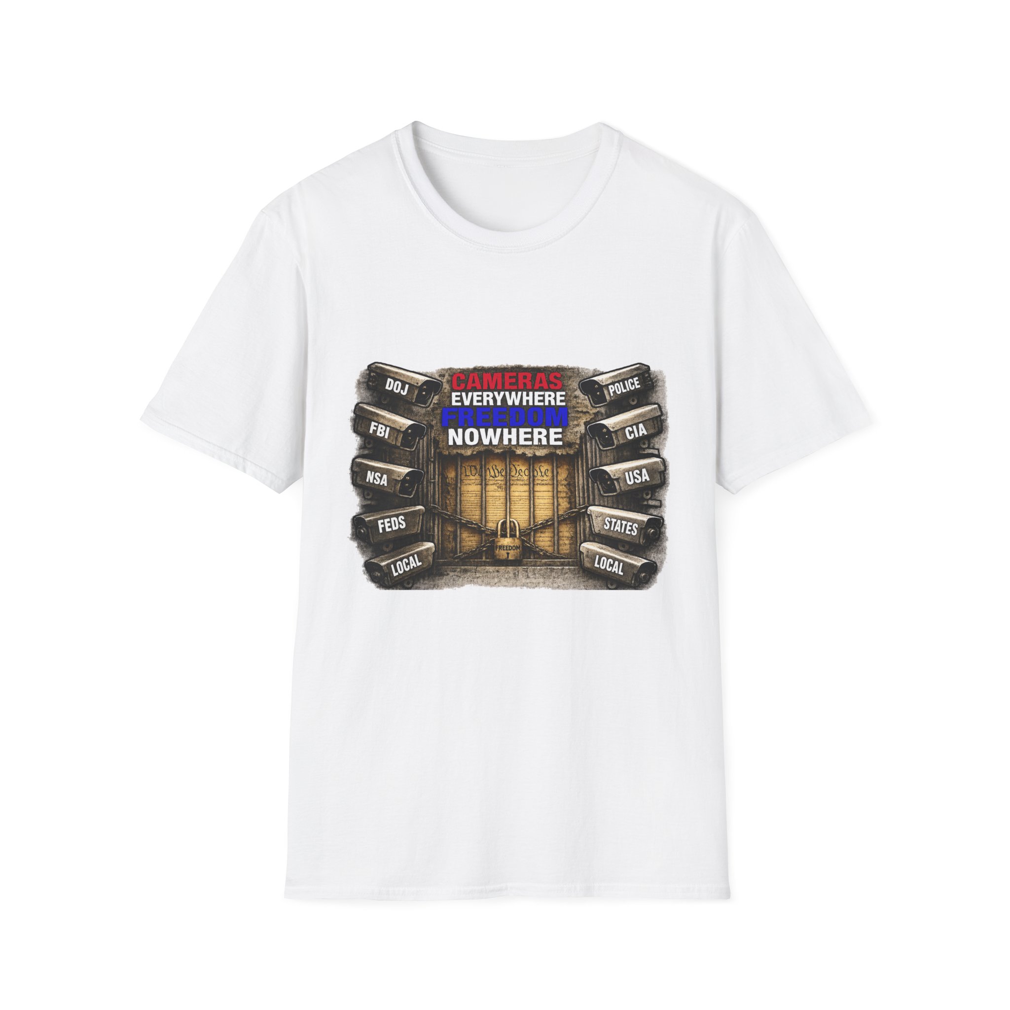Cameras Everywhere Freedom Nowhere shirt